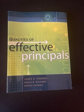 Qualities of Effective Principals Paperback - Green Cover
